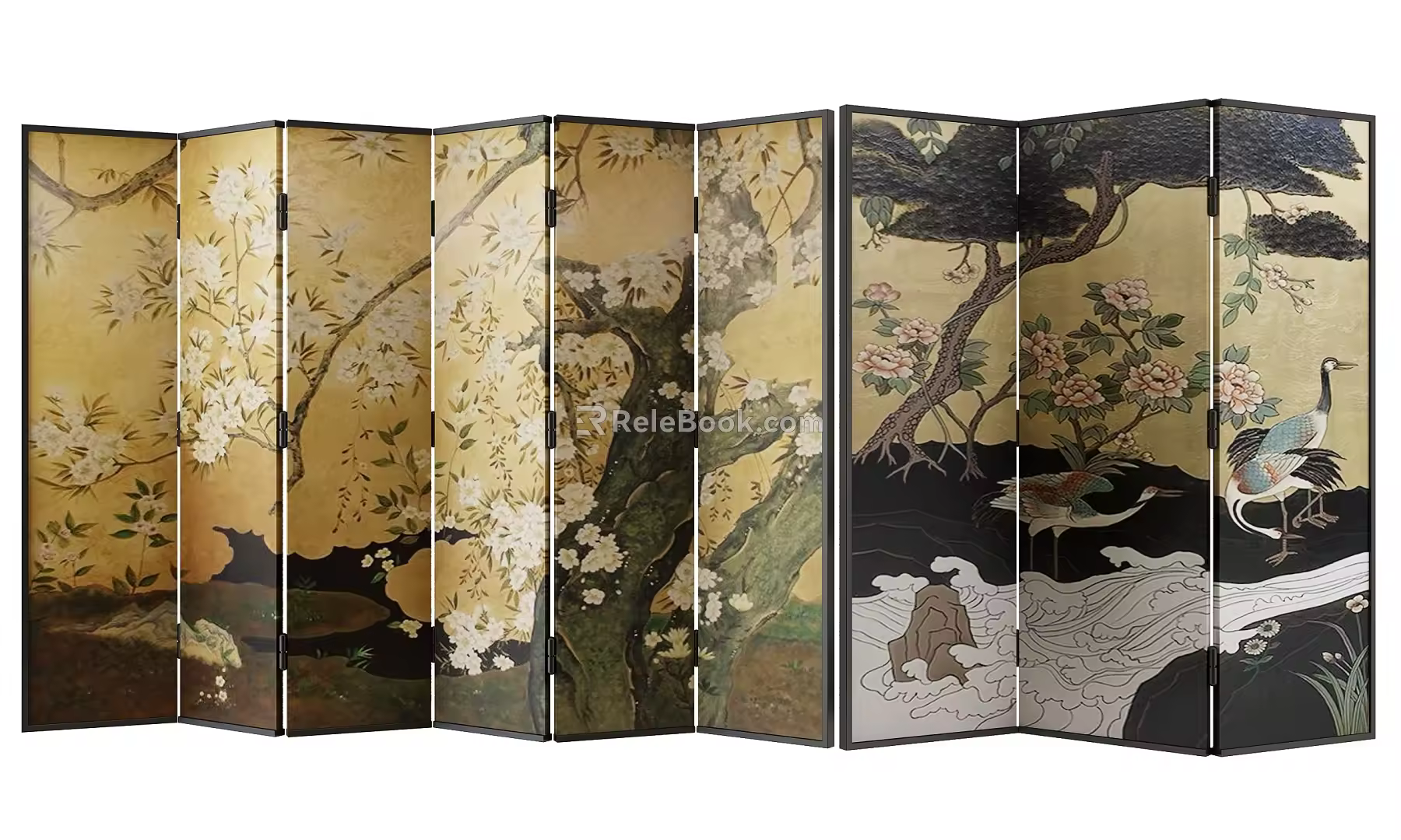 new chinese style screen 3d model