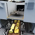 modern aircraft carrier 3d model