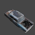 Destroyed car 3d model