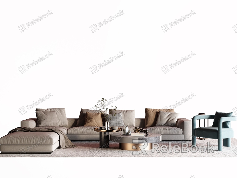 Modern corner sofa model