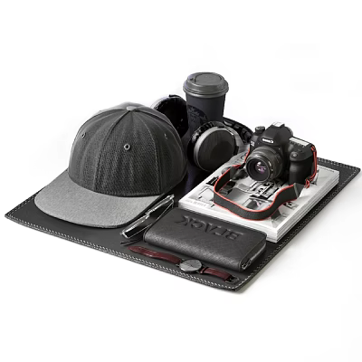 Ornaments combination digital SLR camera headset hat 3d model