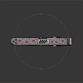 Engraved Carbon Fiber Pistol With Metallic Surface And GS Logo Design