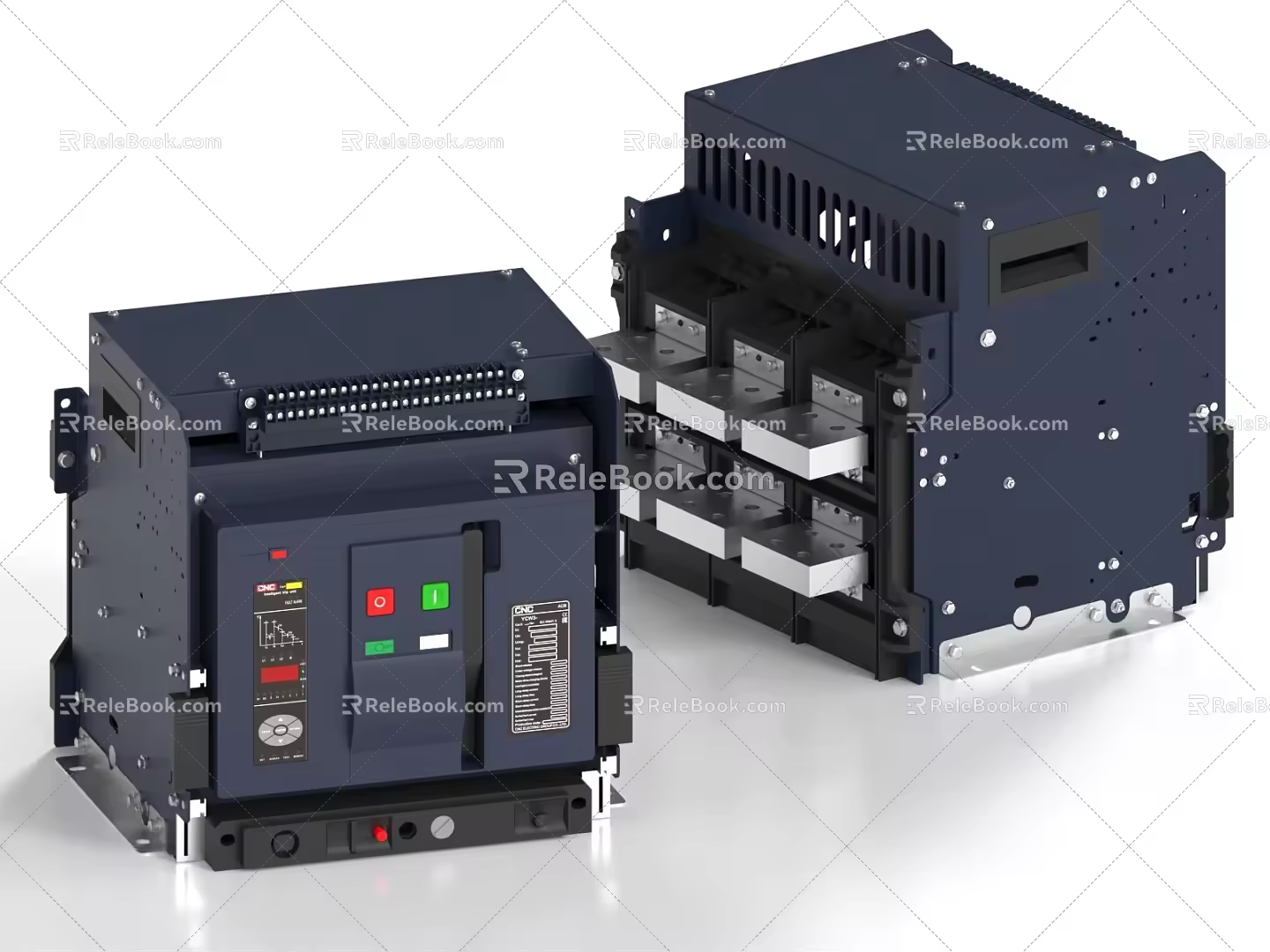 circuit breaker switch circuit switch relay 3d model