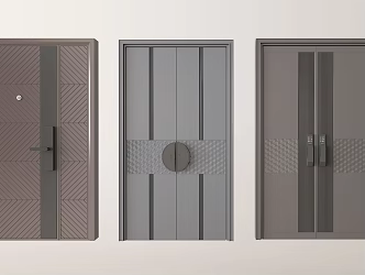 Security door interior door 3d model