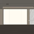 Modern Living Room Interior With Wooden Panel Walls And Marble Accent Design