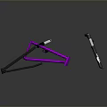 Car Parts Suspension Frame Components Purple And Black With Brand Logo Design