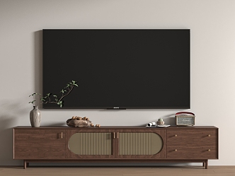 The ancient TV cabinet TV cabinet combination 3d model