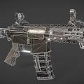 Advanced Modern Tactical Rifle with Scope Magazine Ergonomic Grip and Durable Design