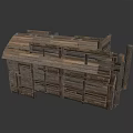 Handcrafted Wooden Storage Chest With Vintage Plank Design And Rustic Structure
