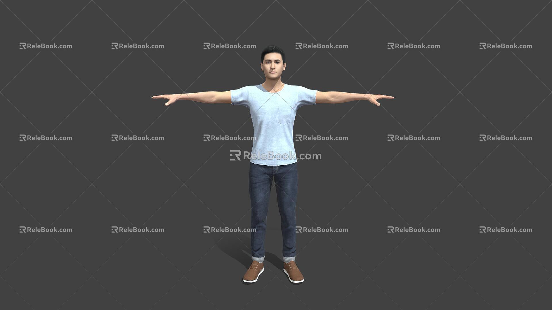 Standing man 3d model