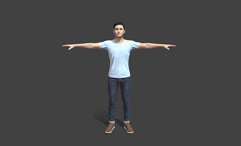 Standing man 3d model