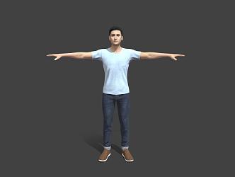 Standing man 3d model