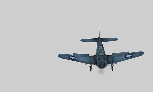 PBR World War II U.S. Navy Intimid Swell Bomber Shipborne Bomber 3d model