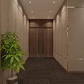 Modern Conference Room Interior Design With Projection Screen White Chair Covers And Green Bows