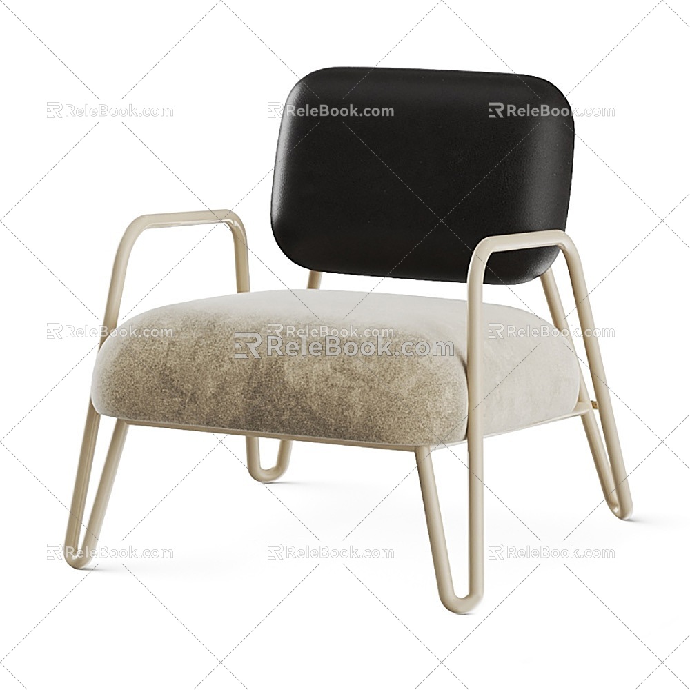 Chair Seat Leisure Chair Single Chair 3d model