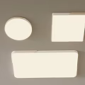 Minimalist Modern White Ceiling Lights With Round Square And Rectangular Shapes