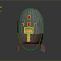 Medieval Silver Metallic Armor Helmet Weapon With Red Accents Golden Details And Chain Mail Base