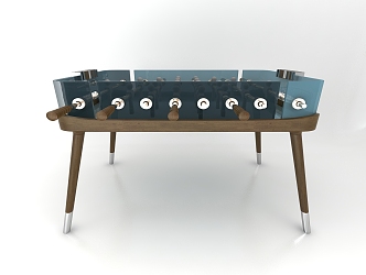 Modern table football casual table 3d model