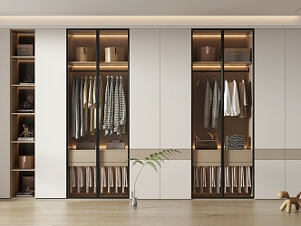 Modern Wardrobe Home Wardrobe 3d model