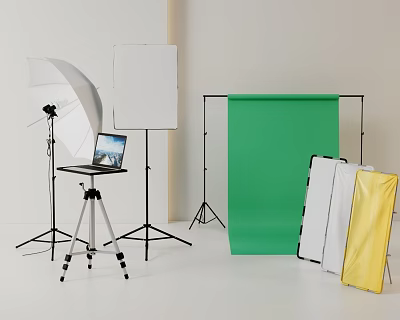 Modern photographic equipment photographic equipment fill light reflector 3d model