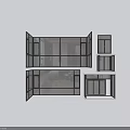 Modern Floor-to-Ceiling Windows Design With Multiple Styles And Interior Structural Views 3d model