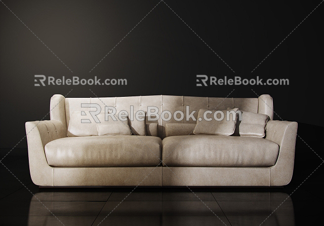 Double sofa 3d model