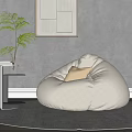 Lazy Sofa Single Sofa Living Room Sofa Modern Sofa Consciousness Minimalist Sofa 3d model