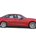 Red BMW Sedan Exterior With Modern Design And Sleek Body Features