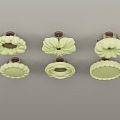 Quiet Antique Style Bedroom Ceiling Lamp 3d model