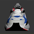 PUMA Stylish Color Block Athletic Sneakers White Blue Black Red Design