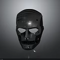 Carbon Fiber Safety Mask With Modern Tactical Design For Facial Protection