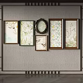 New Chinese Style Middle Ancient Style Decorative Painting 3d model