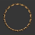 Golden Decorative Crown With Spikes Beads And Diamond Shaped Patterns For Home