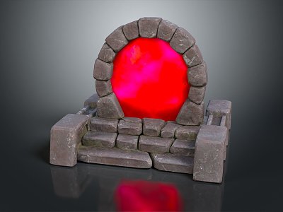 Altar Temple Shrine Hero Altar Cartoon Building Outdoor Items Realistic 3d model