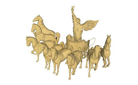 Ares eight horses 3d model