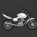 White Motorcycle With Black Seat Sleek Design Featuring Rearview Mirrors And Wheels