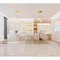 Bright Modern Beauty And Hair Salon Interior With Cozy Reception Seats And Neat Product Displays