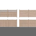 Various Wooden Fence Designs With Slatted And Lattice Patterns For Outdoor Use