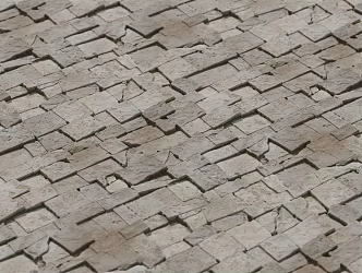 modern pavement brick pavement 3d model