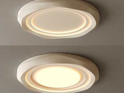 Simple creative cream wind ceiling lamp shaped children's living room ceiling lamp bedroom ceiling lamp model