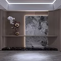 Elegant Modern Living And Dining Room Interior Design With Cozy Soft Furnishings And Warm Lighting