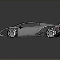 Modern sports car 3d model