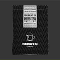Bardmans Professional Grade Tea Packaging With Black White Chevron Pattern
