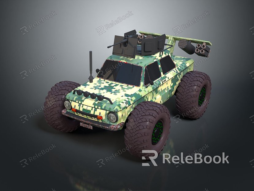 Modern Bulletproof Car Armed Jeep Armed Car Armed Bulletproof Car model