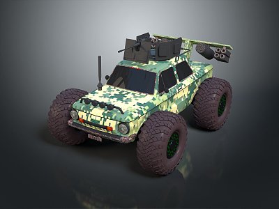 Modern Bulletproof Car Armed Jeep Armed Car Armed Bulletproof Car 3d model