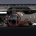 Modern Audi Exhibition Booth Showcase With Displayed Luxury Cars And Stylish Design