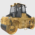 Yellow Heavy Duty Road Roller Construction Vehicle For Efficient Compaction Work