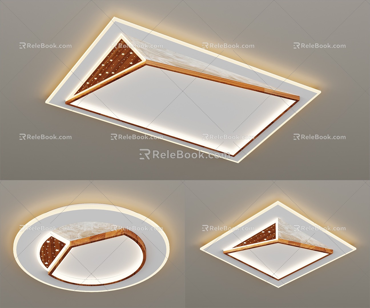 modern ceiling lamp 3d model