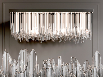 Modern Crystal Chandelier Simple Crystal Chandelier 3d model