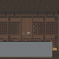 Modern Home Wine Cellar Storage Wine Room Wine Cabinet 3d model